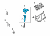 OEM 2020 Cadillac CT4 Ignition Coil Diagram - 12698943