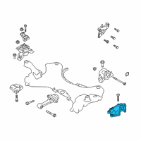 OEM Hyundai Santa Fe Bracket Assembly-T/M SUPT Diagram - 45211-4G150