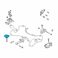 OEM 2019 Hyundai Santa Fe Bracket-Roll Rod Support Diagram - 45218-4G150