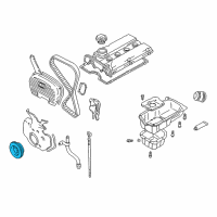 OEM 2004 Hyundai Santa Fe Pulley-Damper Diagram - 23124-38210