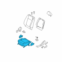 OEM 2008 Kia Spectra Cushion Assembly-Front Seat Diagram - 881032F704193