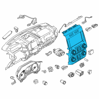 OEM 2017 Ford F-150 Dash Control Unit Diagram - JL3Z-18842-UBF