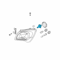 OEM 2008 Kia Spectra Bulb Diagram - 1864960556