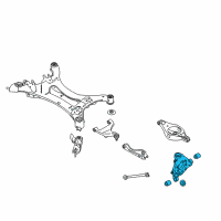 OEM 2015 Nissan Pathfinder Housing Assy-Rear Axle, LH Diagram - 43019-3JA0A