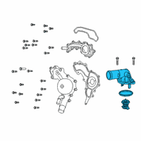 OEM Jeep THERMOSTA-THERMOSTAT Diagram - 4893926AG