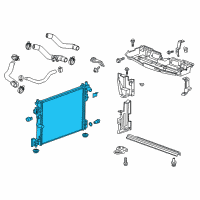 OEM 2020 Cadillac CT6 Radiator Diagram - 84215228