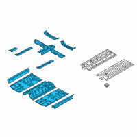 OEM 2015 Kia Forte Koup Panel Assembly-Floor Center Diagram - 65100A7200