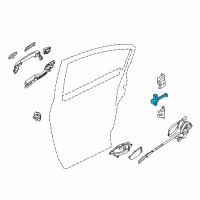 OEM 2016 Nissan Altima Link-Check, Rear Door Diagram - 82430-9HP0A