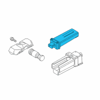 OEM BMW X4 Tire Pressure Sensor Control Module Diagram - 36-10-6-881-433