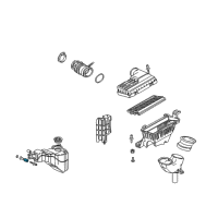 OEM 2014 Honda Ridgeline Rubber, Air Cleaner Mounting Diagram - 17212-P2J-J00