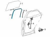 OEM 2022 Lexus NX350 RUN, RR DOOR GLASS Diagram - 68142-78020