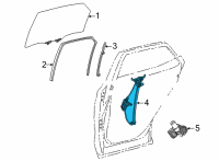 OEM 2022 Lexus NX350 REGULATOR SUB-ASSY Diagram - 69803-78010