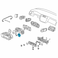 OEM 1998 Honda Accord Meter Assembly, Fuel & Temperature Diagram - 78130-S82-A21