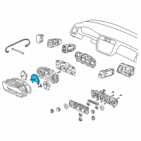 OEM 2002 Honda Accord Speedometer Assembly Diagram - 78120-S82-A03