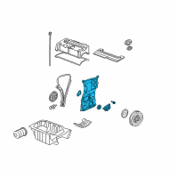 OEM Honda Civic Case Assembly, Chain Diagram - 11410-RRA-A00