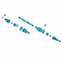 OEM 2020 Nissan Titan Shaft Assembly-Front Drive RH Diagram - 39100-EZ30A