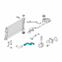 OEM 2012 Ford Fusion Upper Hose Diagram - 9E5Z-8260-C