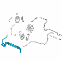 OEM Acura Cooler Assembly, Power Steering Oil Diagram - 53764-SJA-003