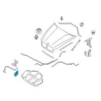 OEM 2009 BMW X5 Lock For Hood Diagram - 51-23-7-178-753