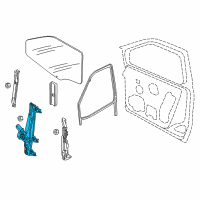 OEM 2021 Ram ProMaster City Regulator-Front Door Window Diagram - 68366052AA