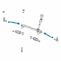 OEM 2018 Chevrolet Spark Inner Tie Rod Diagram - 95371542