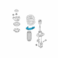 OEM 2019 Hyundai Sonata Front Spring Pad, Lower Diagram - 54633-D5000