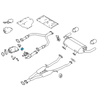 OEM 2020 Infiniti Q50 Gasket Converter Diagram - 20813-5CA0A