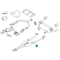 OEM 2020 Infiniti Q50 Mounting-Exhaust, Rubber Diagram - 20651-1CA0A