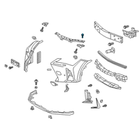 OEM 2022 Toyota Sienna Grille Bolt Diagram - 90109-A0061