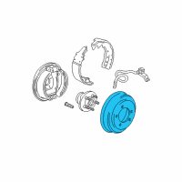 OEM 2007 Dodge Grand Caravan Drum-Brake Diagram - 4877433AG