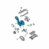 OEM 2012 Nissan Pathfinder Cover Assy-Front Diagram - 13500-ZE00A