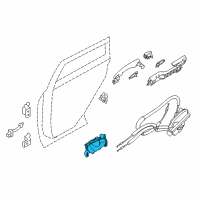 OEM 2015 Nissan Rogue Handle Assembly-Dr Inside, RH Diagram - 80670-7FL0B