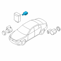 OEM 2015 BMW M5 Parking Assistant Ultrasonic Sensor Diagram - 66-20-9-250-881