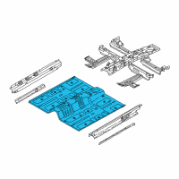 OEM 2019 Hyundai Sonata Panel Assembly-Center Floor Diagram - 65110-E6700