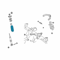 OEM 2011 Ram 1500 Front Coil Spring Diagram - 52853740AD