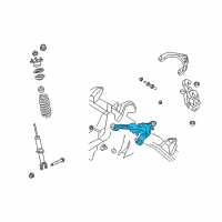 OEM Ram Front Lower Control Arm Right Diagram - 68298346AB