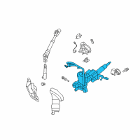 OEM 2013 Toyota Corolla Column Assembly Diagram - 45250-12C31