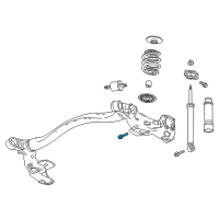 OEM Chevrolet Suburban Absorber Bolt Diagram - 11588739