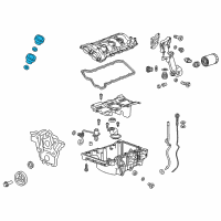 OEM Cadillac Filler Tube Diagram - 12671374