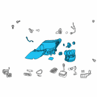 OEM Lexus LS600h Headlamp Unit With Gas, Left Diagram - 81185-50422
