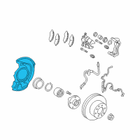 OEM 2016 Toyota Avalon Dust Shield Diagram - 47781-06130