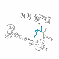 OEM 2012 Toyota Avalon Brake Hose Diagram - 90947-A2012