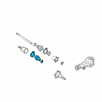 OEM 1992 Nissan 300ZX Repair Kit Dust Boot Outer Diagram - C9BDA-73L2H