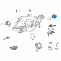 OEM Lexus RX450hL Plug, Socket Diagram - 90075-60083