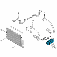 OEM 2015 Ford Fusion Compressor Assembly Diagram - DG9Z-19703-L