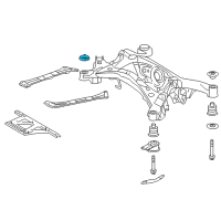 OEM 2014 Lexus GS350 STOPPER, Rear Suspension Diagram - 52278-30091