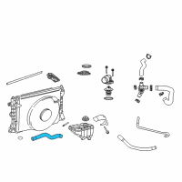 OEM Ford Mustang Upper Hose Diagram - 7R3Z-8260-BA