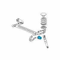 OEM 2008 Chevrolet HHR Axle Beam Insulator Diagram - 20902797