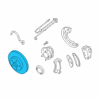 OEM Ford Explorer Sport Trac Rotor Diagram - 6U2Z-1V125-CB