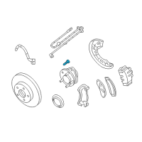 OEM 2005 Ford Explorer Hub Assembly Wheel Stud Diagram - 2L2Z-1107-AA